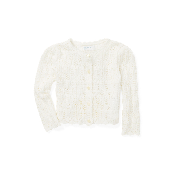 Pointelle Cotton Cardigan Baby Girl 1