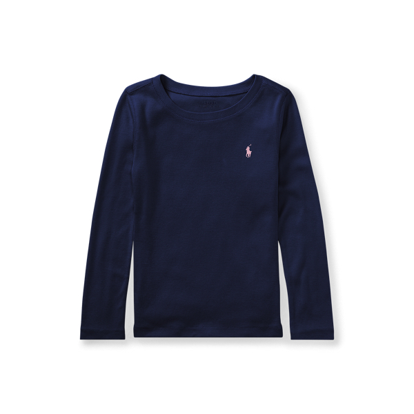 Cotton-Blend Long-Sleeve Tee Girls 1.5-6.5 Years 1