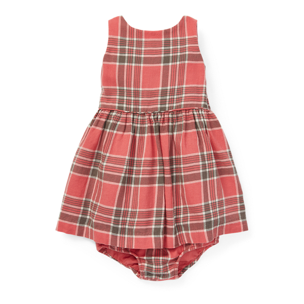 Robe trap&egrave;ze &eacute;cossaise Baby Girl en 1