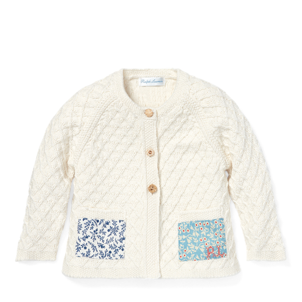 Patchwork Cotton Cardigan Baby Girl 1