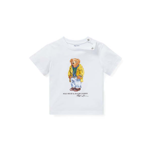 Polo Bear Cotton T-Shirt Baby Boy em 1