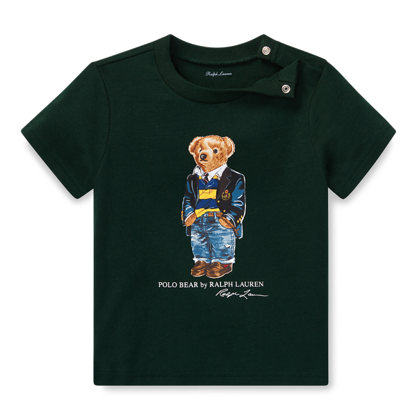 College Green Polo Bear Cotton T-Shirt Baby Boy 1