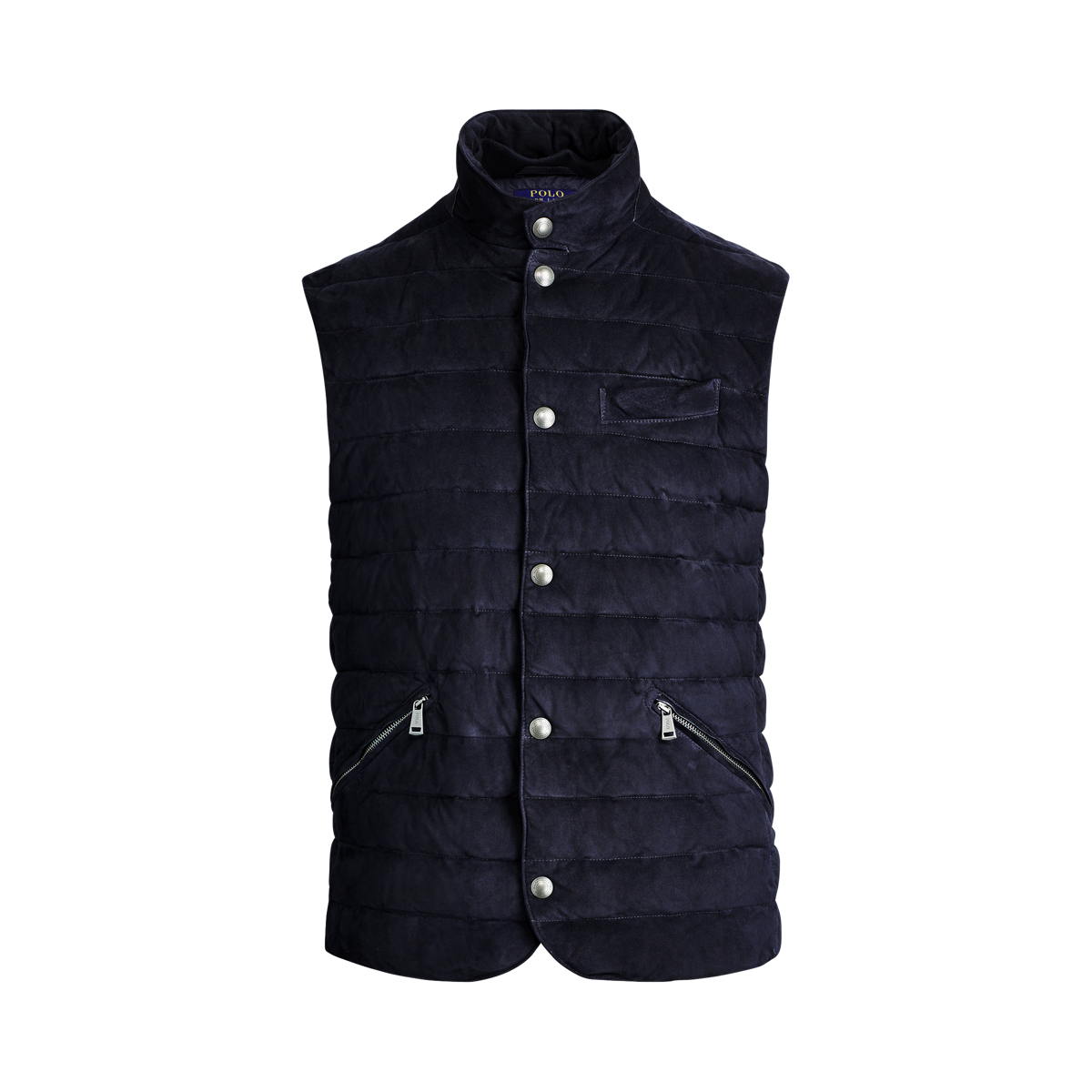 Men s Quilted Suede Vest Ralph Lauren