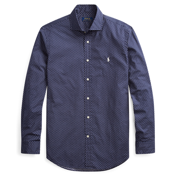 Chemise classique popeline &agrave; motifs Polo Ralph Lauren en 1