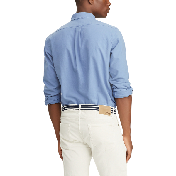Slim Fit Garment-Dyed Oxford Shirt for Men | Ralph Lauren® IN