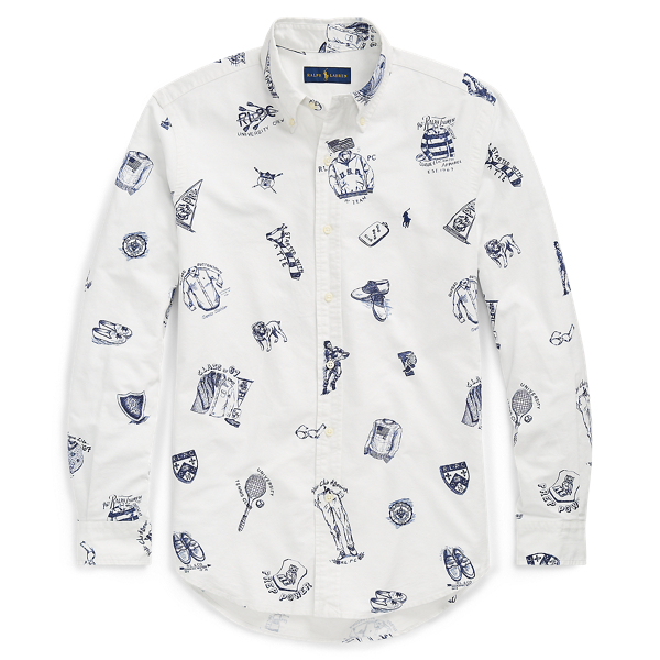 Classic Fit Print Oxford Shirt Big & Tall in 1