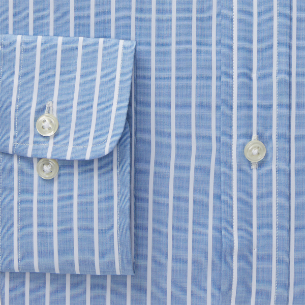Nautical Blue/White Slim Fit Poplin Shirt Polo Ralph Lauren 2