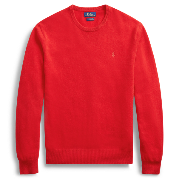 Martin Red Washable Cashmere Jumper Polo Ralph Lauren 2