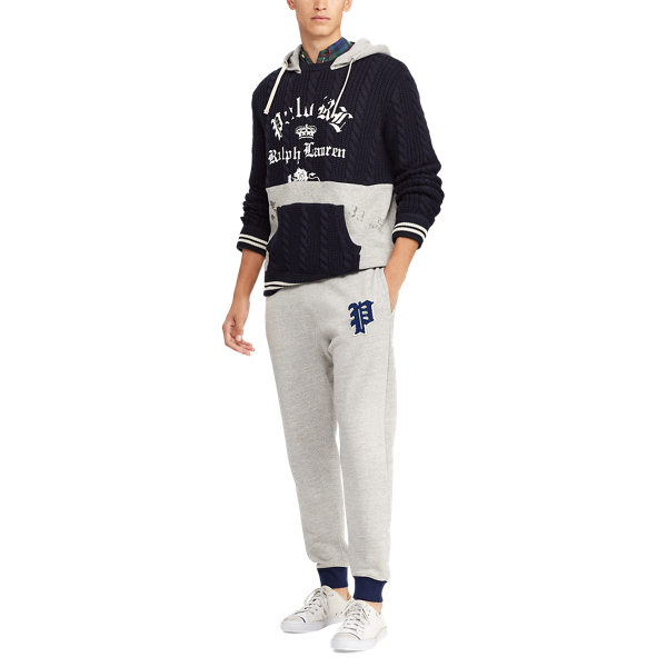Maglia con cappuccio Polo Ralph Lauren in Blu navy/Grigio m&eacute;lange 4