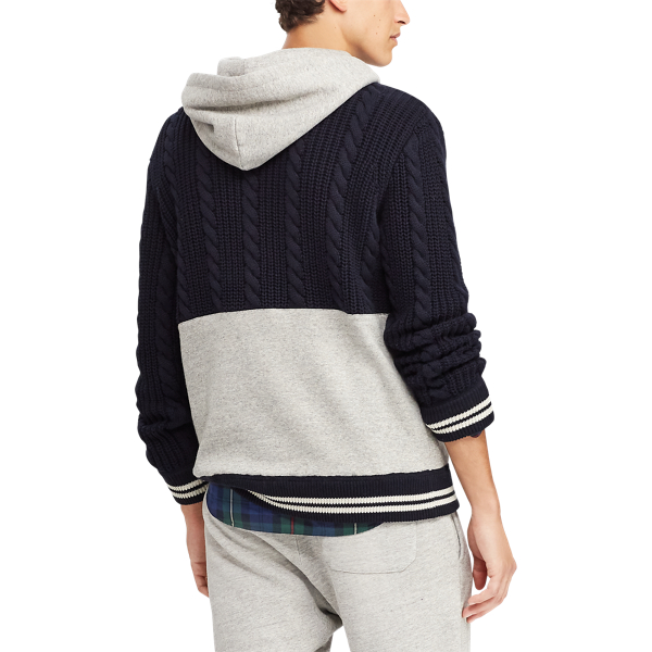 Maglia con cappuccio Polo Ralph Lauren in Blu navy/Grigio m&eacute;lange 6