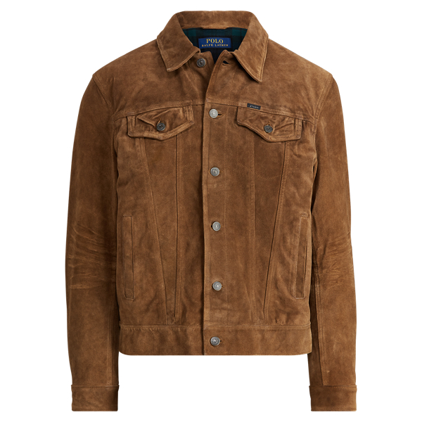 Smith Brown Suede Trucker Jacket Polo Ralph Lauren 2
