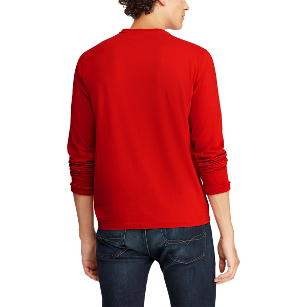 RL Red Custom Slim Jersey Long-Sleeve T-Shirt Polo Ralph Lauren 5
