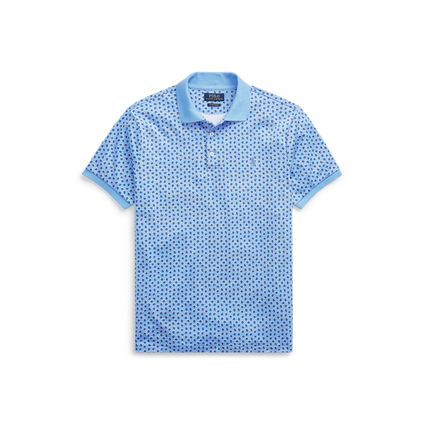 Polo de tacto suave custom slim Polo Ralph Lauren en Harbor Island Blue Multi 2