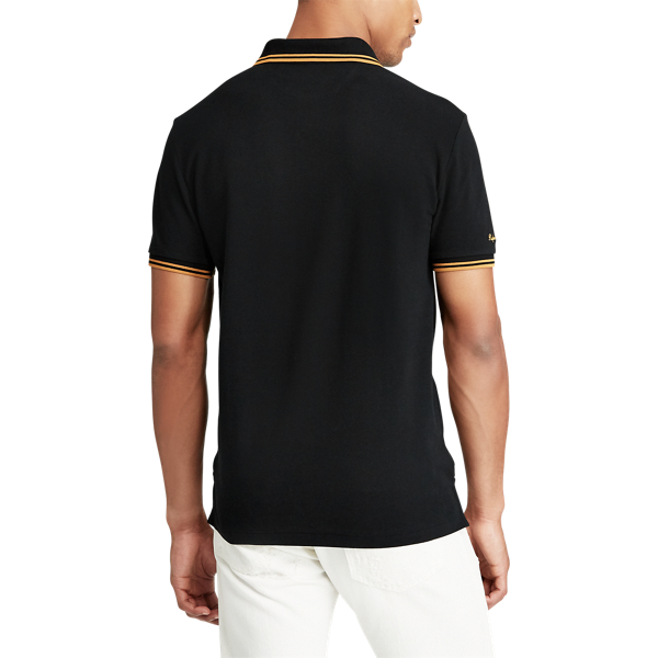 Polo ultra cintr&eacute; en coton piqu&eacute; Polo Ralph Lauren en Black 6