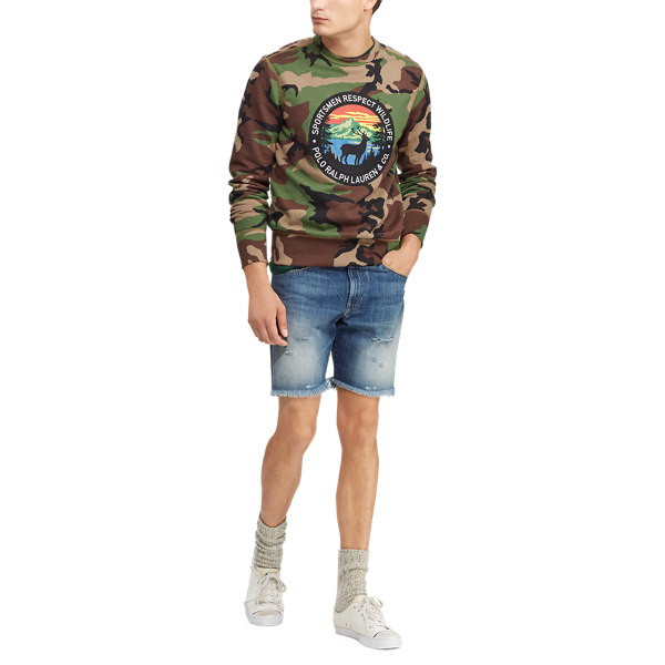 Felpa camouflage in misto cotone Polo Ralph Lauren in Camouflage militare 4