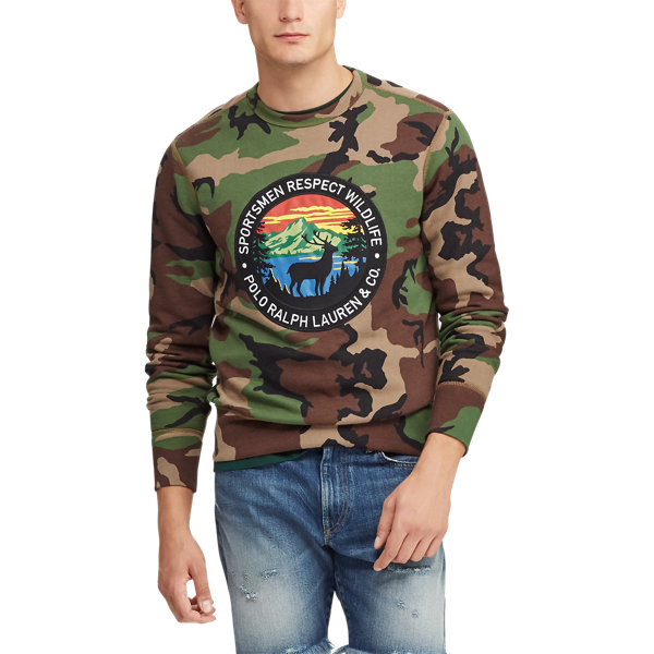 Felpa camouflage in misto cotone Polo Ralph Lauren in Camouflage militare 5