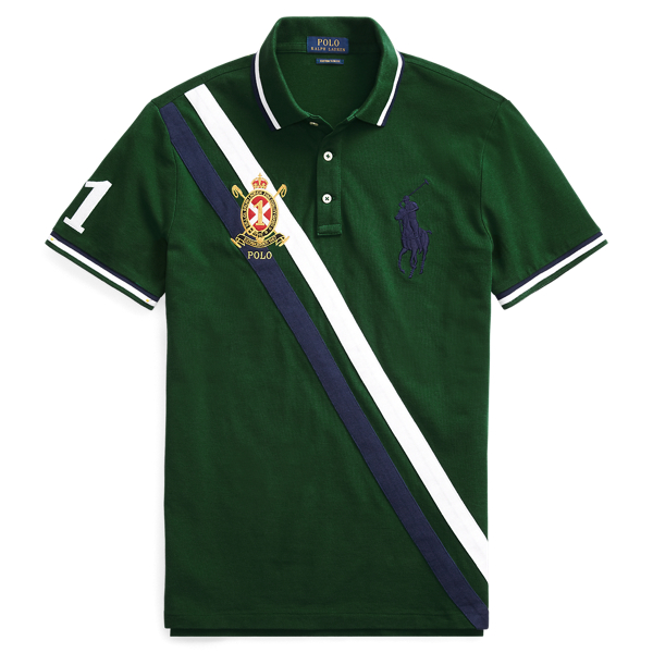 Custom Slim Fit Mesh Polo Polo Ralph Lauren 1
