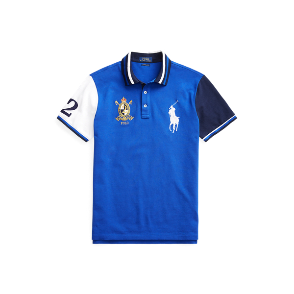 Custom Slim Fit Mesh Polo Polo Ralph Lauren in 1