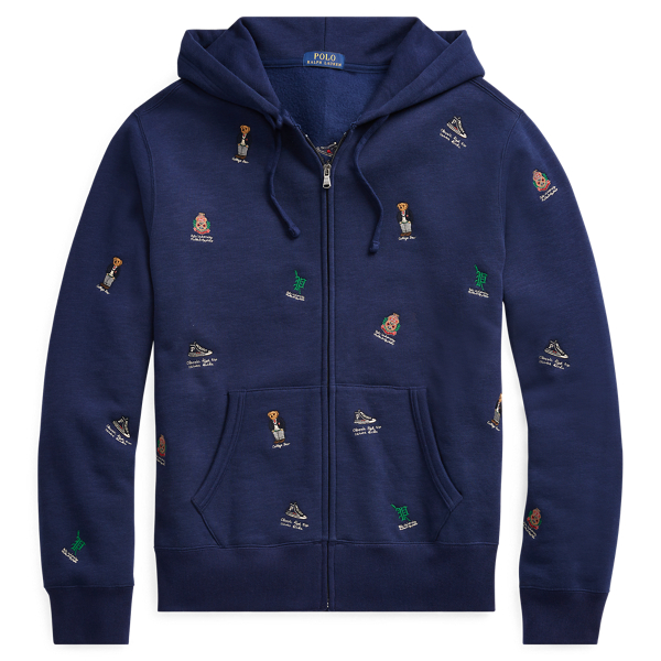 Felpa con cappuccio ricamata Big & Tall in 1