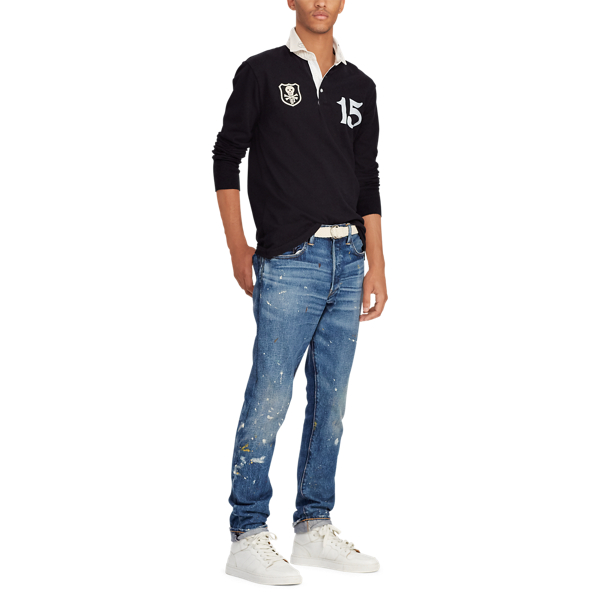 Roberts Paint Splattered Sullivan Slim Stretch Jean Polo Ralph Lauren 3