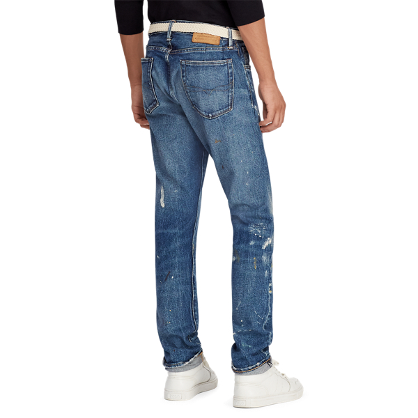 Roberts Paint Splattered Sullivan Slim Stretch Jean Polo Ralph Lauren 5