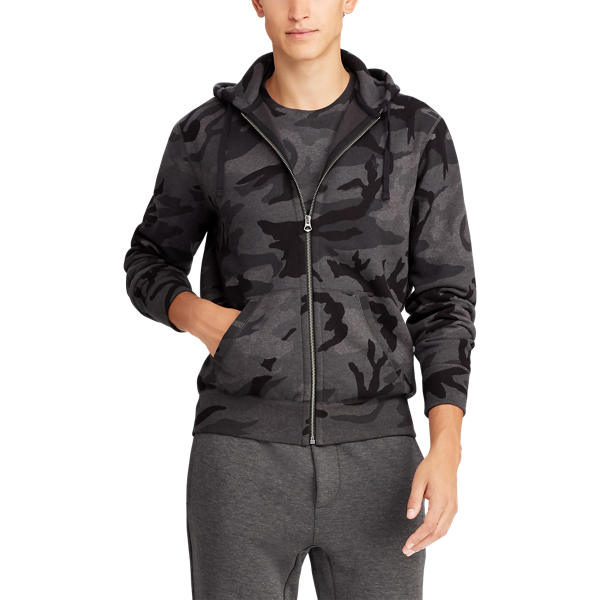 Charcoal Rl Camo Camo-Print Fleece Hoodie Big & Tall 3