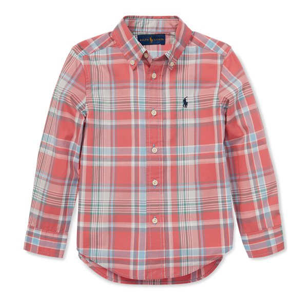 Plaid Cotton Poplin Shirt Boys 1.5-6 Years 1