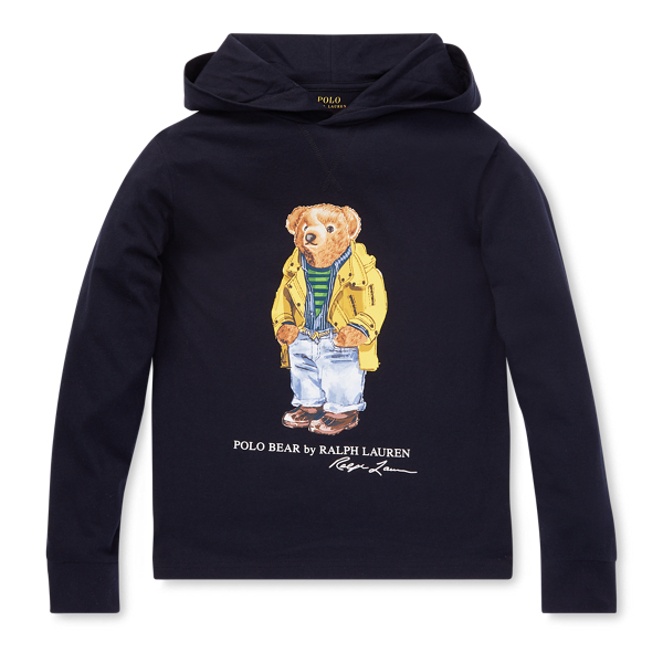 Polo Bear Hooded T-Shirt Boys 8-20 1