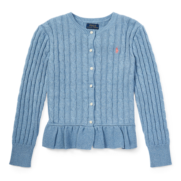 Cotton Peplum Cardigan Girls 7-14 Years 1