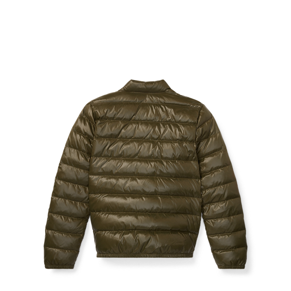 Spanish Olive Quilted Down Jacket Girls 7-16 2