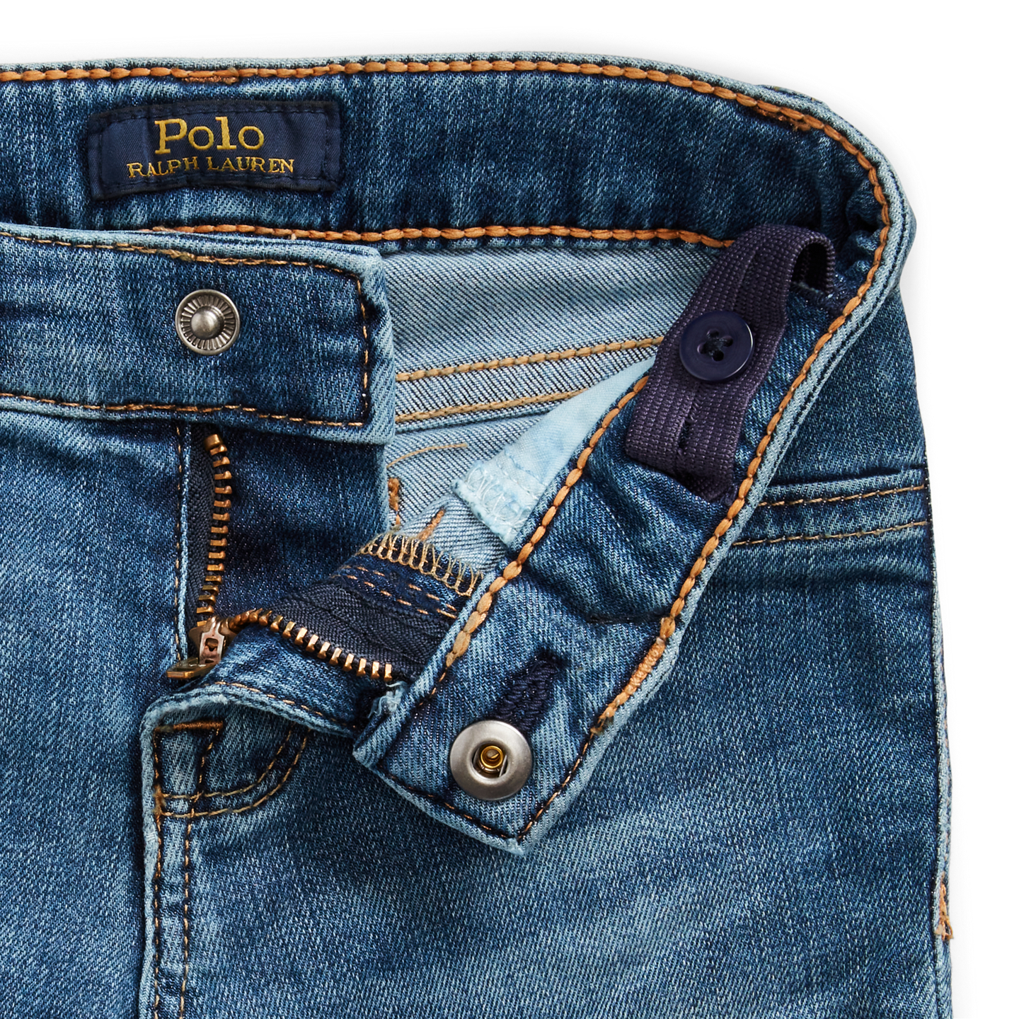 Детские леггинсы Ralph Lauren Aubrie Denim, цвет: Варёный — фото 5