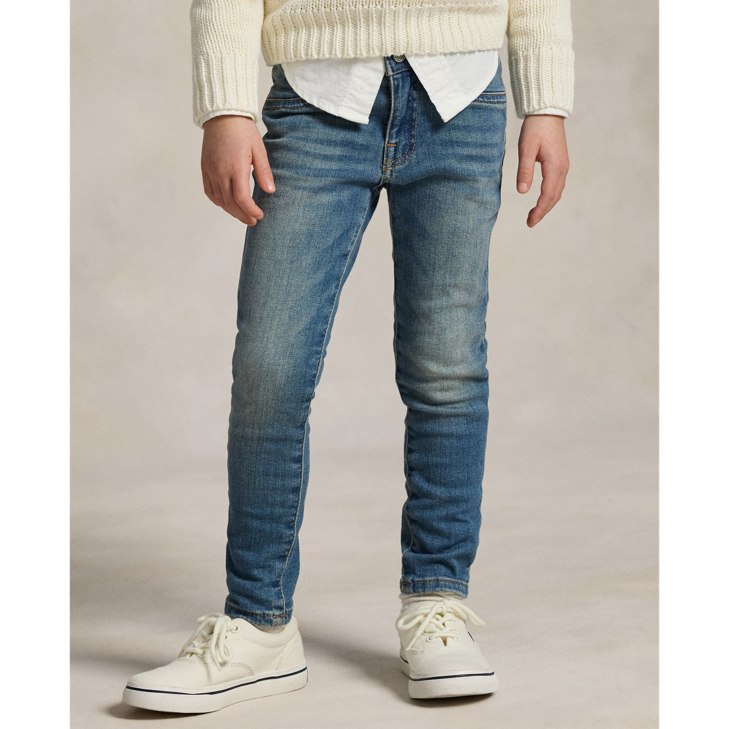Детские леггинсы Ralph Lauren Aubrie Denim, цвет: Варёный — фото 2