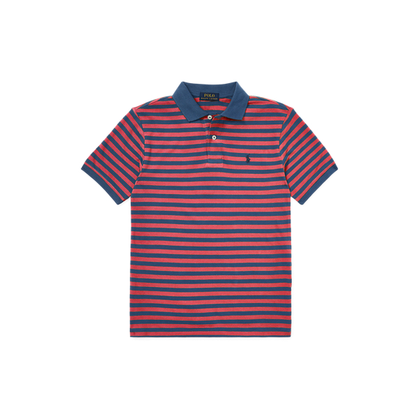 Nantucket Red Multi Featherweight Mesh Polo Boys 8-20 1
