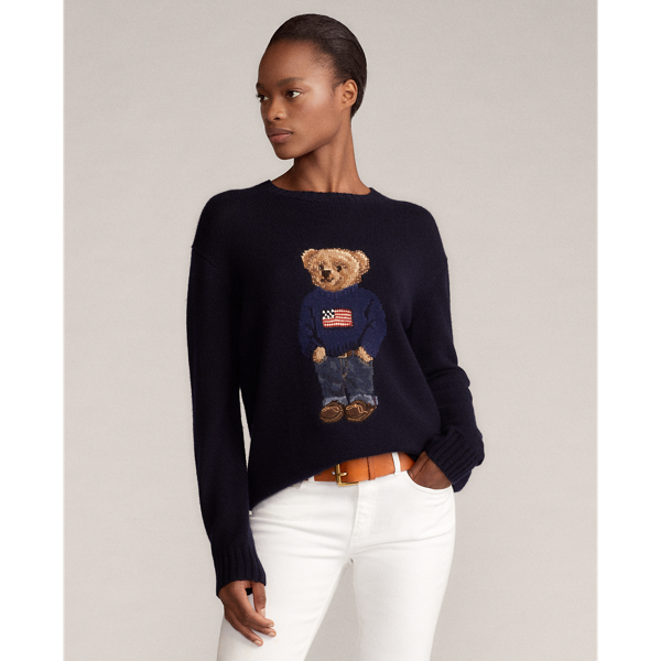 Maglia in cashmere Polo Bear