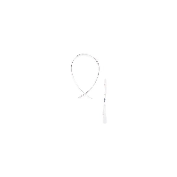 Silver Threader Metal Earrings Lauren 2