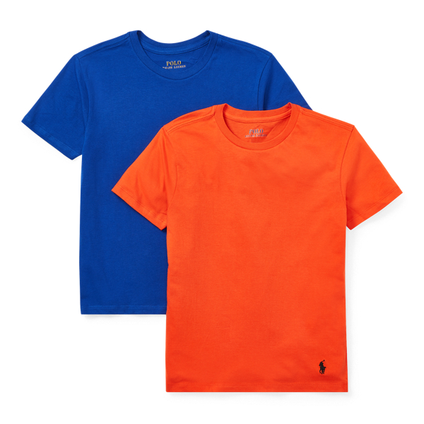 Solid Cotton Crewneck 2-Pack Boys 8-20 1