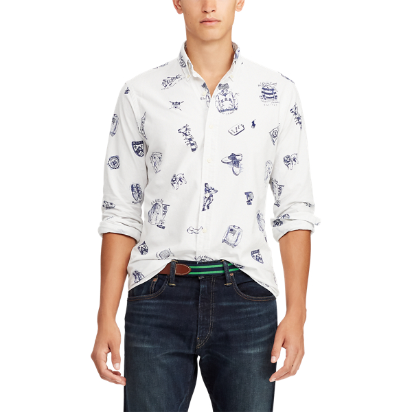 Preppy Icons Classic Fit Print Oxford Shirt Polo Ralph Lauren 5