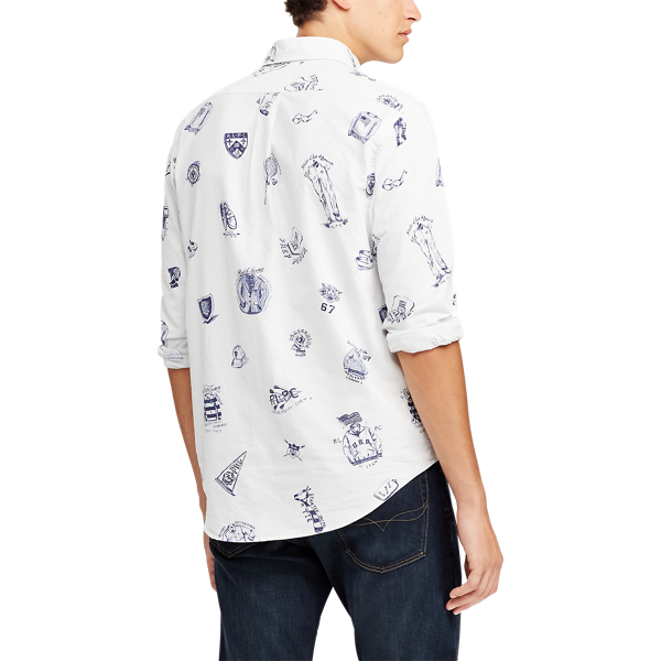 Preppy Icons Classic Fit Print Oxford Shirt Polo Ralph Lauren 6