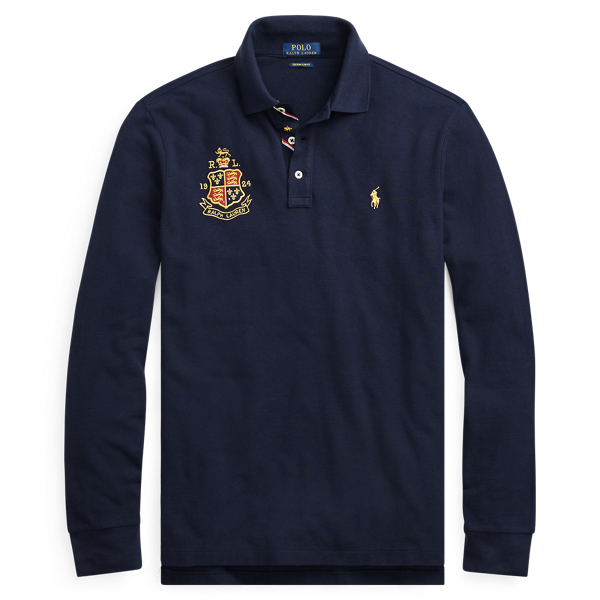 Custom Slim Long-Sleeve Polo