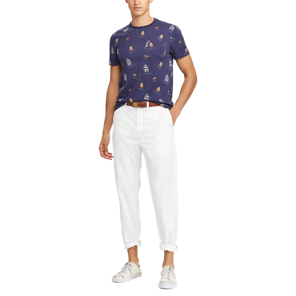 Newport Navy Custom Slim Fit Cotton T-Shirt Polo Ralph Lauren 4