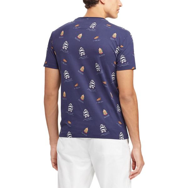 Newport Navy Custom Slim Fit Cotton T-Shirt Polo Ralph Lauren 6