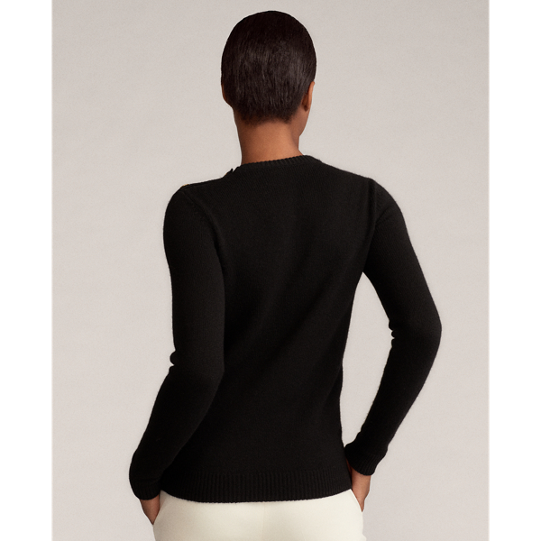 Black Crest Cashmere Crewneck Ralph Lauren Collection 5