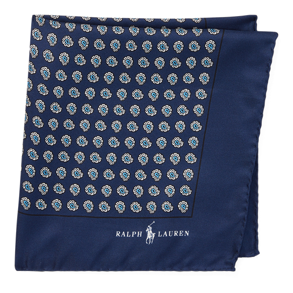 Silk Foulard Pocket Square for Men Ralph Lauren GP