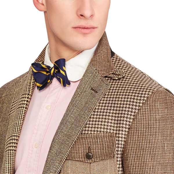 Brown And Tan Patchwork Sport Coat Polo Ralph Lauren 6