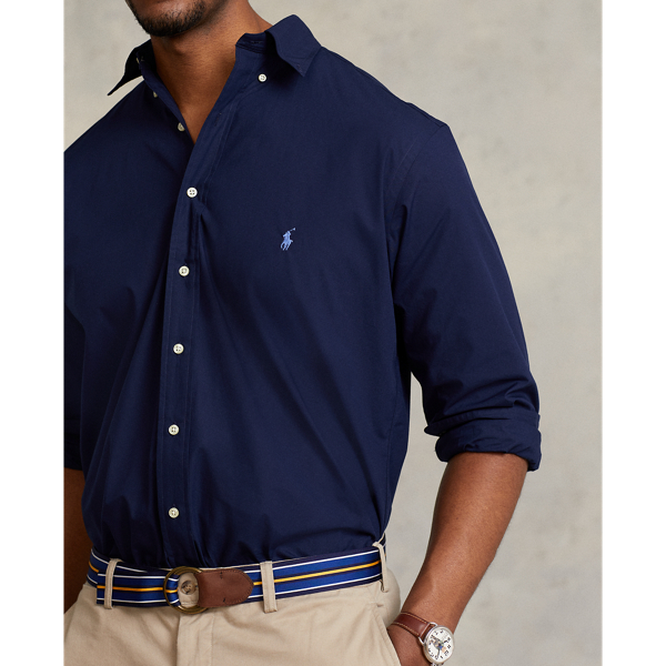 Hemd aus Popeline Big & Tall in Newport-Navy 6