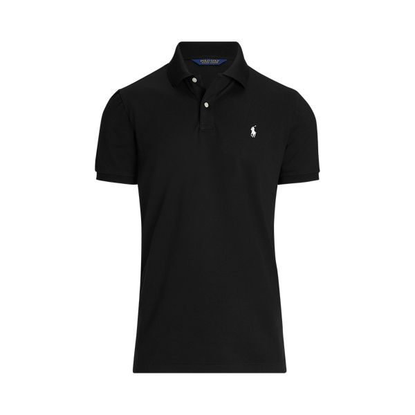 Custom Slim Fit Stretch Mesh Polo Shirt