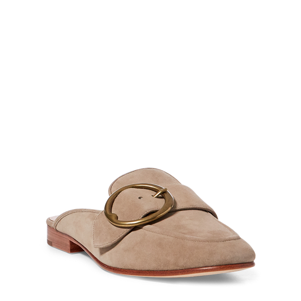 Taupe Camryn Suede Mule Polo Ralph Lauren 2