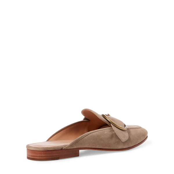 Taupe Camryn Suede Mule Polo Ralph Lauren 3