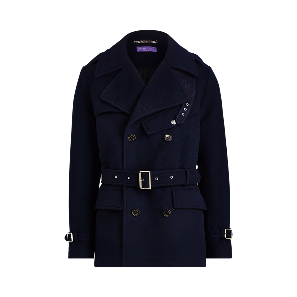 Trench-coat en laine bouillie Purple Label en 1
