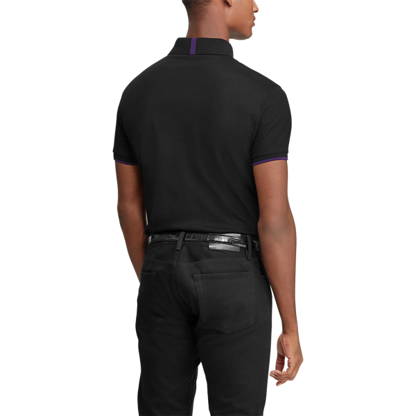 Polo Black/Bright Purple RLX Zip-Placket Stretch Polo Purple Label 6